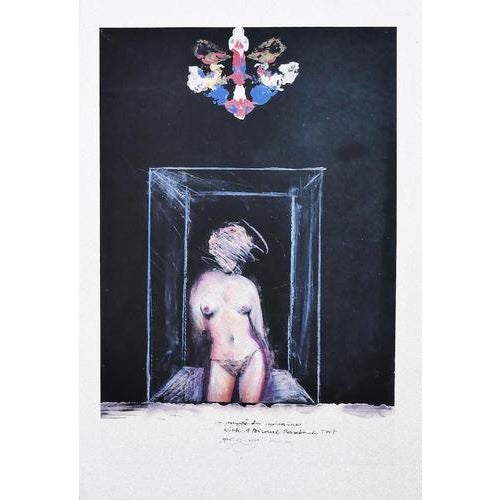 Nude is an original drawing, realized by sergio barletta in 1974. Hand-signed. In good condition. Here the artwork...