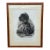 Mid 9th Century “Pehriška-Ruhpa” Native American Portrait Lithograph by Karl Bodmer in Burlwood Frame For Sale