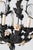 1950s Hollywood Regency Style Italian Black Metal Floral Chandeliers - a Pair For Sale - Image 11 of 18