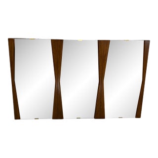 Large Unique Mid 20th Century Wall Mirror For Sale