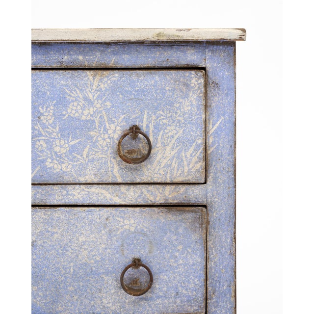 1940s Italian Antique Painted Chest For Sale - Image 5 of 9