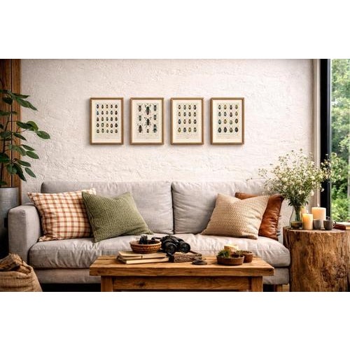 Antique beetle chromolithographs, european species plates 37–40, calwer 1893 : a visually rich and scientifically...