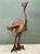 Vintage Monumental Patinated Metal Ostrich Sculpture For Sale - Image 4 of 12