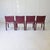 Cab 412 Chairs in Burgundy Leather by Mario Bellini for Cassina, 1970s, Set of 4 For Sale - Image 9 of 14