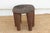 1960s Rustic Carved Cabin Round Small Table For Sale - Image 5 of 8