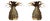 Pineapple Gold Appliques from Maison Jansen, 1980s, Set of 2 For Sale