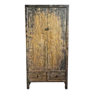 Vintage Shangzhi Rustic Storage Cabinet / Armoire