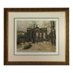 Luigi Kasimir Brandenburger Tor, Berlin (Brandenburg Gate, Berlin) C.1930 Original Print