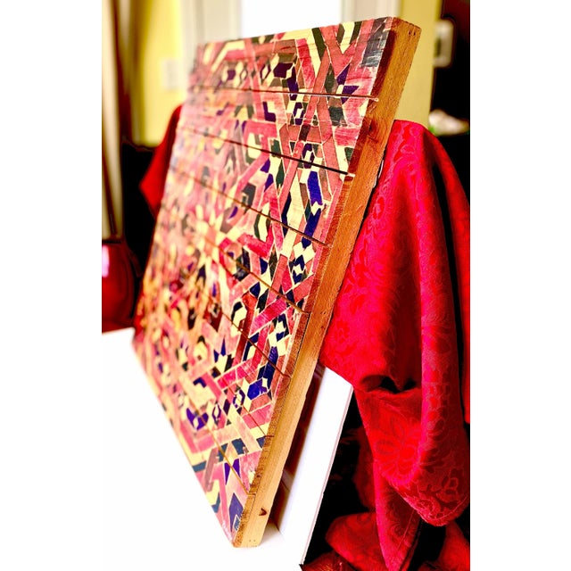 Parvez Taj “My Habit” Abstract Wood Wall Art – Signed Fine Art Print on Reclaimed Wood, Coa Included For Sale In Austin - Image 6 of 9