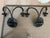 Metal Antique Iron Lion's Head Sconces - A Pair For Sale - Image 7 of 9