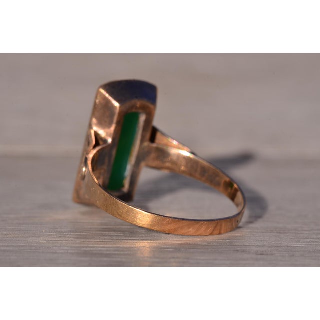 The Lynnfield: Antique Floral Carved Cameo Ring in Yellow Gold For Sale In Philadelphia - Image 6 of 11