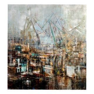 Bianca Prettau, Stocznie, 2024, High Density Glaze on Linen Canvas For Sale