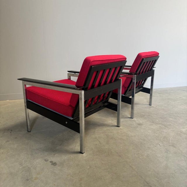 Vintage Dutch Lounge Chairs from Martin Visser, 1960s, Set of 2 For Sale - Image 9 of 17