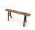 This 43 inch long Shanxi bench is made of solid elm wood. The color and patina of this vintage bench are exactly as it was...