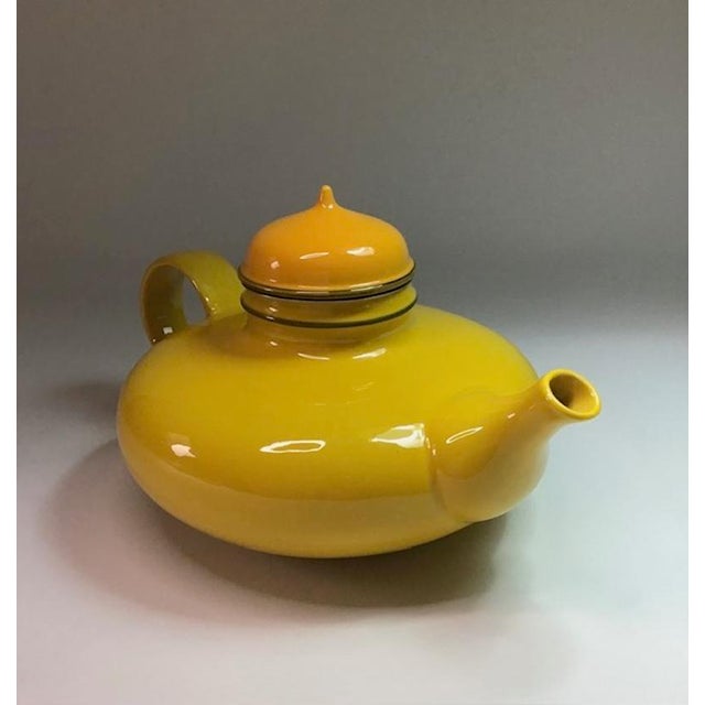Mid-Century Modern Yellow Ceramic Teapot by Inger Persson for Rörstrand, 1960s For Sale - Image 3 of 11