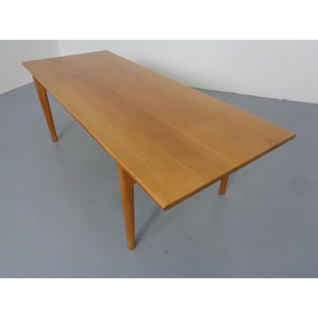 Brown Teak Coffee Table by Hans J. Wegner for Andreas Tuck, Denmark, 1950s For Sale - Image 8 of 18