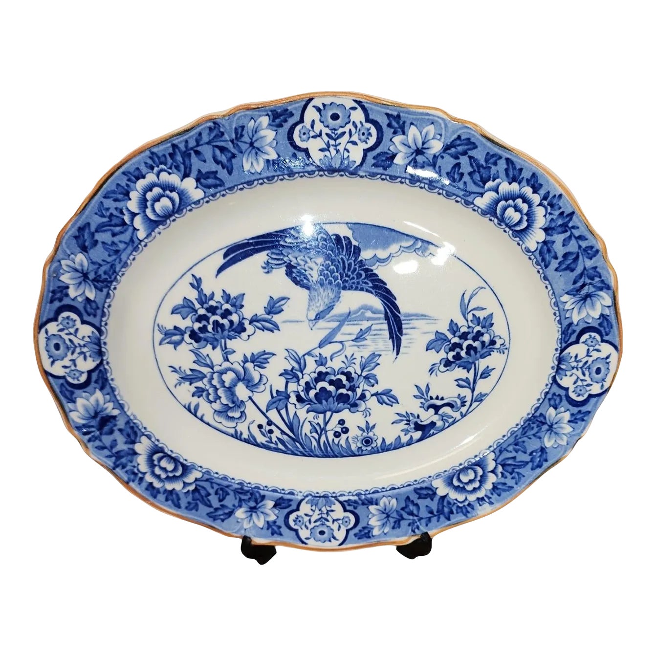 1926 Frederick Rhead Aquila Meat Platter | Chairish