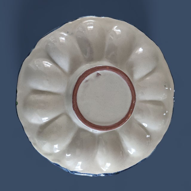 Mid 20th Century Vintage Mexican Pottery Rooster Deviled Egg Serving Dish For Sale - Image 5 of 10