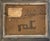 "With Apologies" mixed media painting on board by Wisconsin artist Simon Kops, c. 1955. Oil, casein, foil, and paper on...