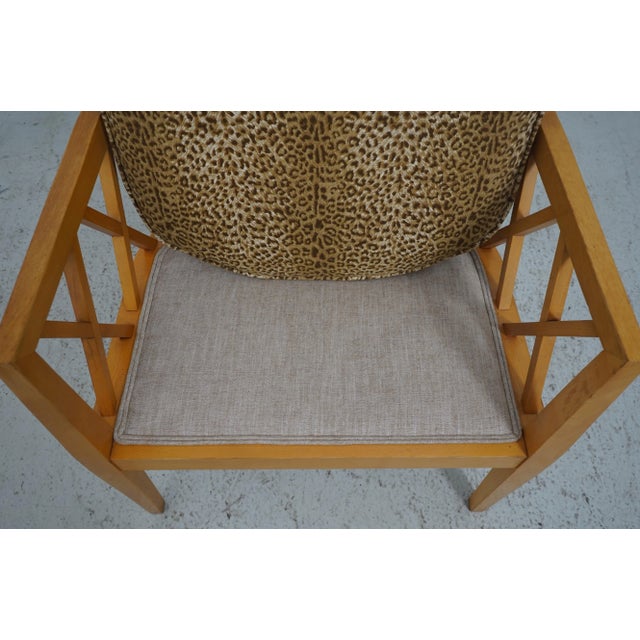 Baker Modern Design Newly Upholstered Armchair For Sale - Image 10 of 12