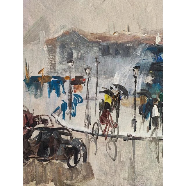 1950s Bernard Lignon, Autour de la place de la Concorde, Paris, 1950, Oil on Canvas, Framed For Sale - Image 5 of 11