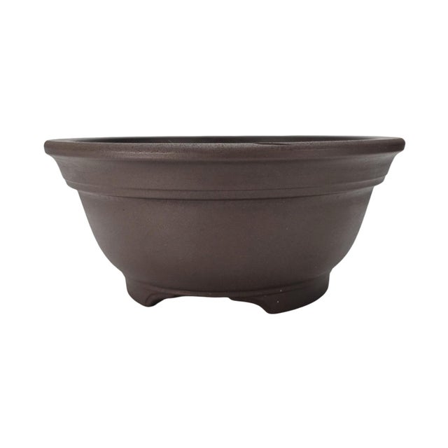 Japanese Japanese Tokoname Style Bonsai Pot With Taiyo Kiln Mark 9.5" For Sale - Image 3 of 11