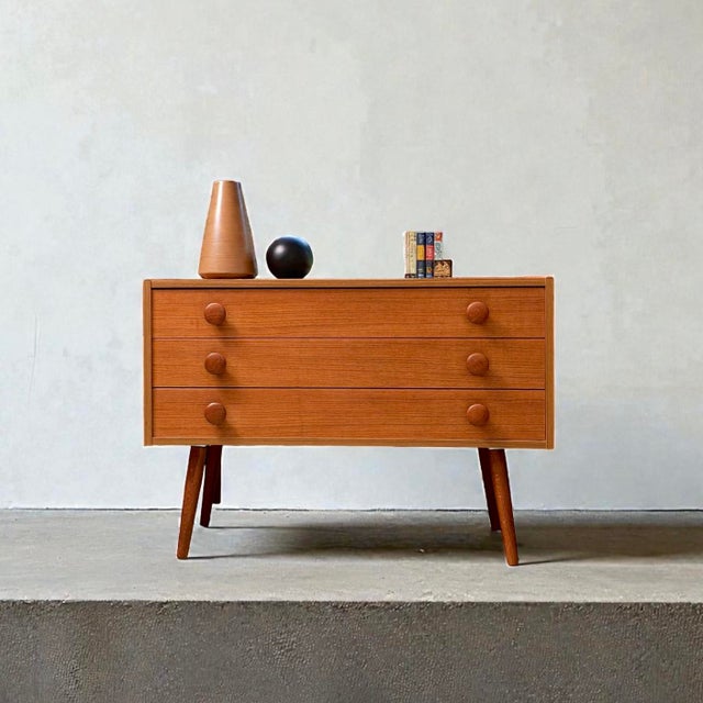 Ikea vintage teak chest of drawers, denmark, c. 1970s petite teak chest of drawers attributed to ikea vintage production...