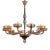 Rose Colored Custom Designed Murano Chandelier For Sale