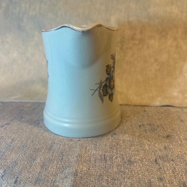 English Mid 20th Century Old Foley James Kent Staffordshire England Ironstone Pitcher For Sale - Image 3 of 9