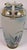 Antique Japanese Hand-Painted Porcelain Vase With Birds & Iris Flowers, Jeweled Gilt Decoration For Sale - Image 10 of 14