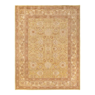 Eclectic, One-of-a-Kind Hand-Knotted Area Rug - Green, 9' 1" x 11' 10" For Sale