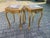 1990s 1990s French Louis XVI Gold Pink Marble Side Tables Pair For Sale - Image 5 of 17