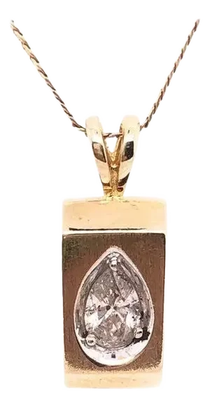 14 Karat Yellow Gold Pendant Necklace