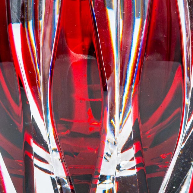 French Baccarat and Sèvres Glass Vases in Crystal, 1990, Set of 3 For Sale - Image 9 of 18