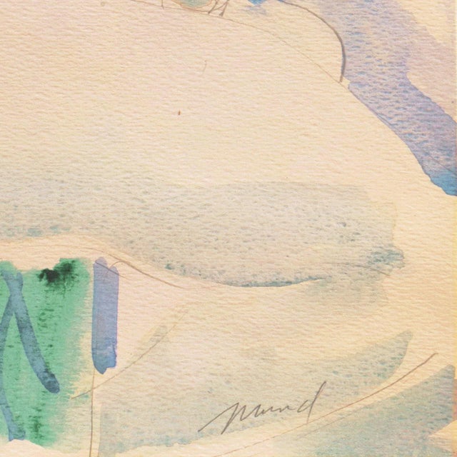Signed lower right, 'Mund' for Marvin Mund (American, 20th century) and painted circa 1975. Accompanied by an old...