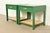 Michael Taylor for Baker Furniture Mid-Century Hollywood Regency Green Lacquer and Cane Campaign Nightstands, Newly Refinished For Sale - Image 15 of 15