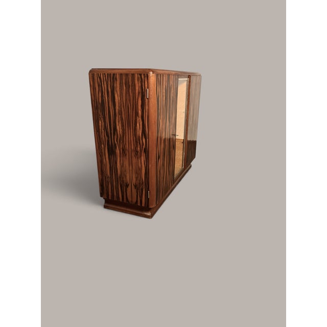 Art Deco Dining Room Set in Makassar Ebony, 1930, Set of 3 For Sale - Image 13 of 18