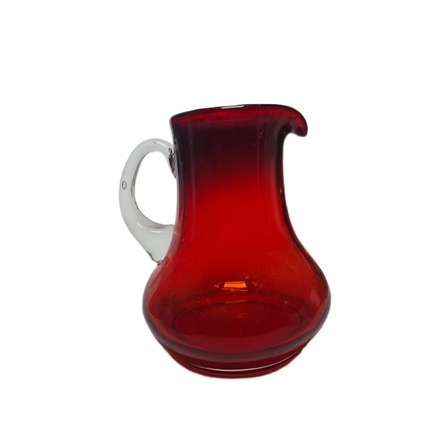 Postmodern Jug from Tarnowiec Glassworks, Poland, 1970s, in Very Good conditions. Designed 1970 to 1979 This piece has an...
