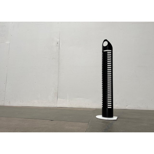 Postmodern Metal and Marble CD Rack Tower, 1980s For Sale - Image 18 of 18