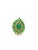 Bochic “Capri” Vintage Natural Diamond & Emerald Retro Ring Set In 18K & Silver For Sale - Image 13 of 13