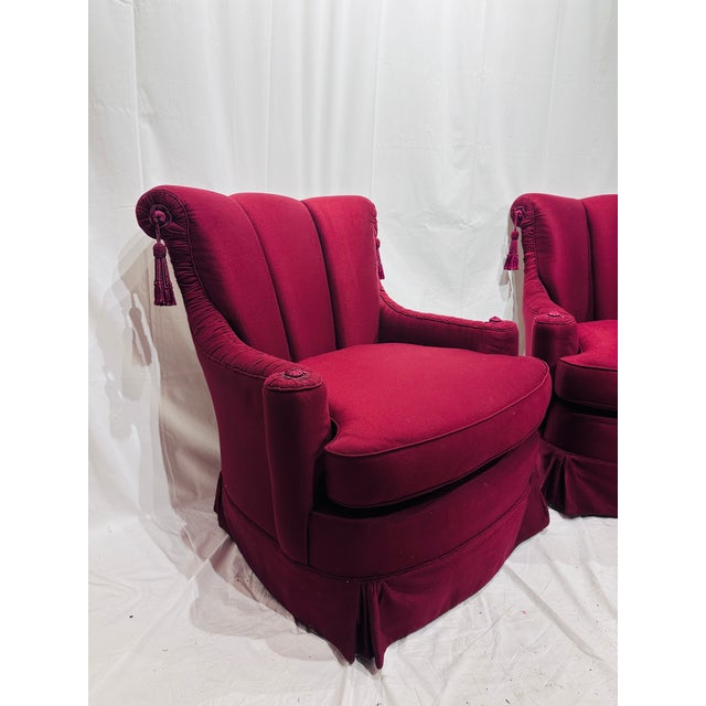 Pair Vintage Shell Back Library Chairs For Sale In Raleigh - Image 6 of 10