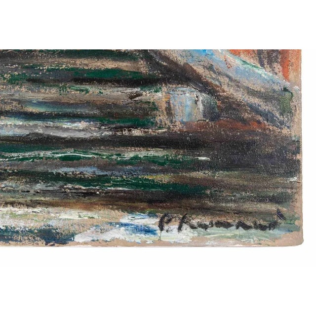 Contemporary Pino Romanò, View of Trinità dé Monti, Rome, Oil Painting, 1990s For Sale - Image 3 of 5