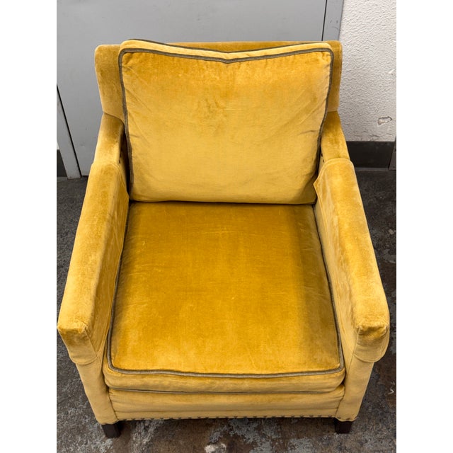 Yellow Lee Industries for Gump's Lounge Chairs, Pair For Sale - Image 8 of 12