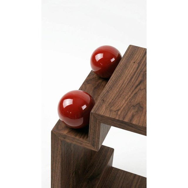 Not Yet Made - Made To Order Muladhara Side Table in Walnut and Birch Spheres by Auste Ost For Sale - Image 5 of 8