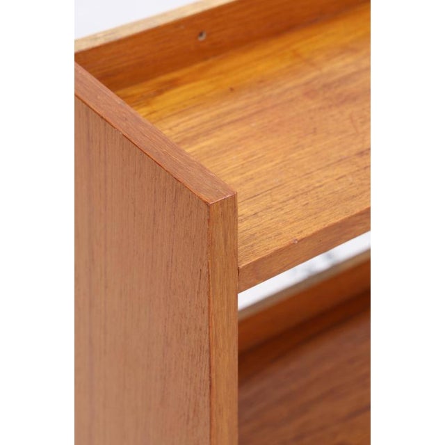 Brown Mid-Century Danish Teak Bookcase, 1960s For Sale - Image 8 of 15
