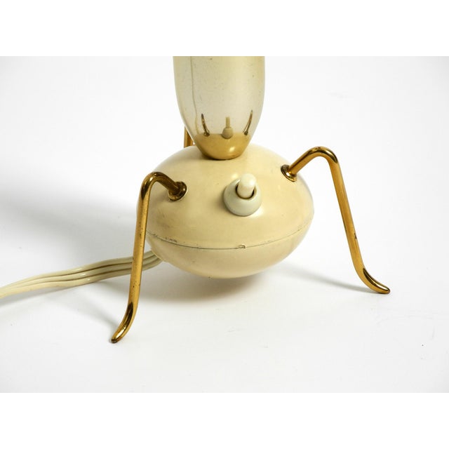 Metal Mid-Century Modern Brass Tripod Table Lamp, 1950s For Sale - Image 7 of 18