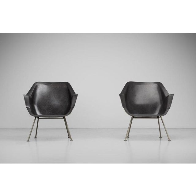 Model 416 Armchairs by Wim Rietveld and Andre Cordemeyer for Gispen, 1957, Set of 2 For Sale - Image 12 of 18