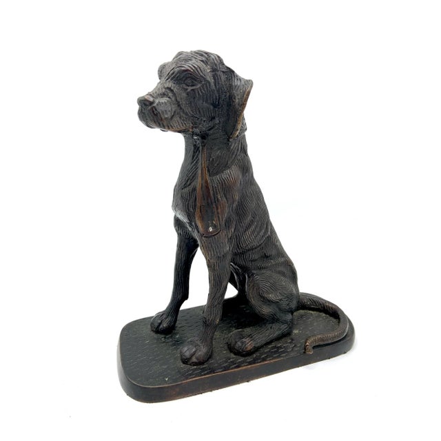 Metal Antique Bronze Sporting Dog For Sale - Image 7 of 9