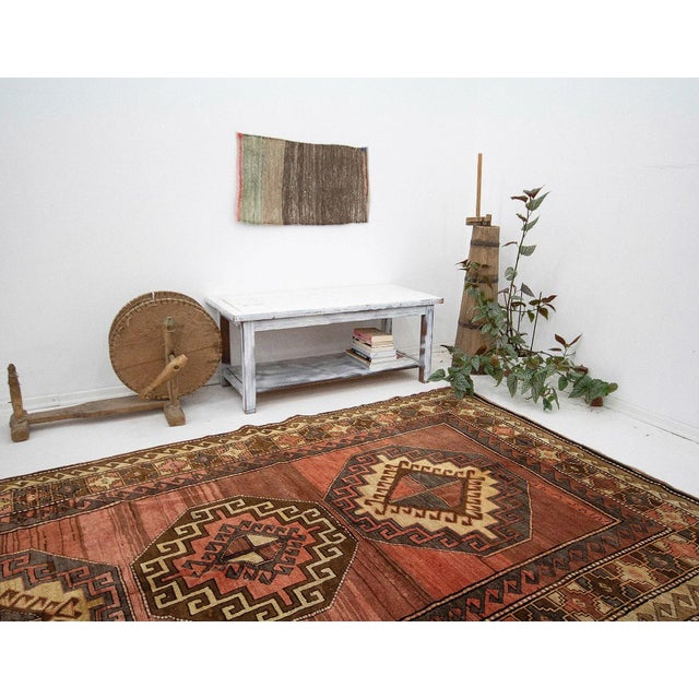 Vintage Turkish Wool Kars Rug For Sale In Los Angeles - Image 6 of 7