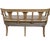 Early 20th Century Vintage Bleached Carved Wood Bench For Sale - Image 4 of 9